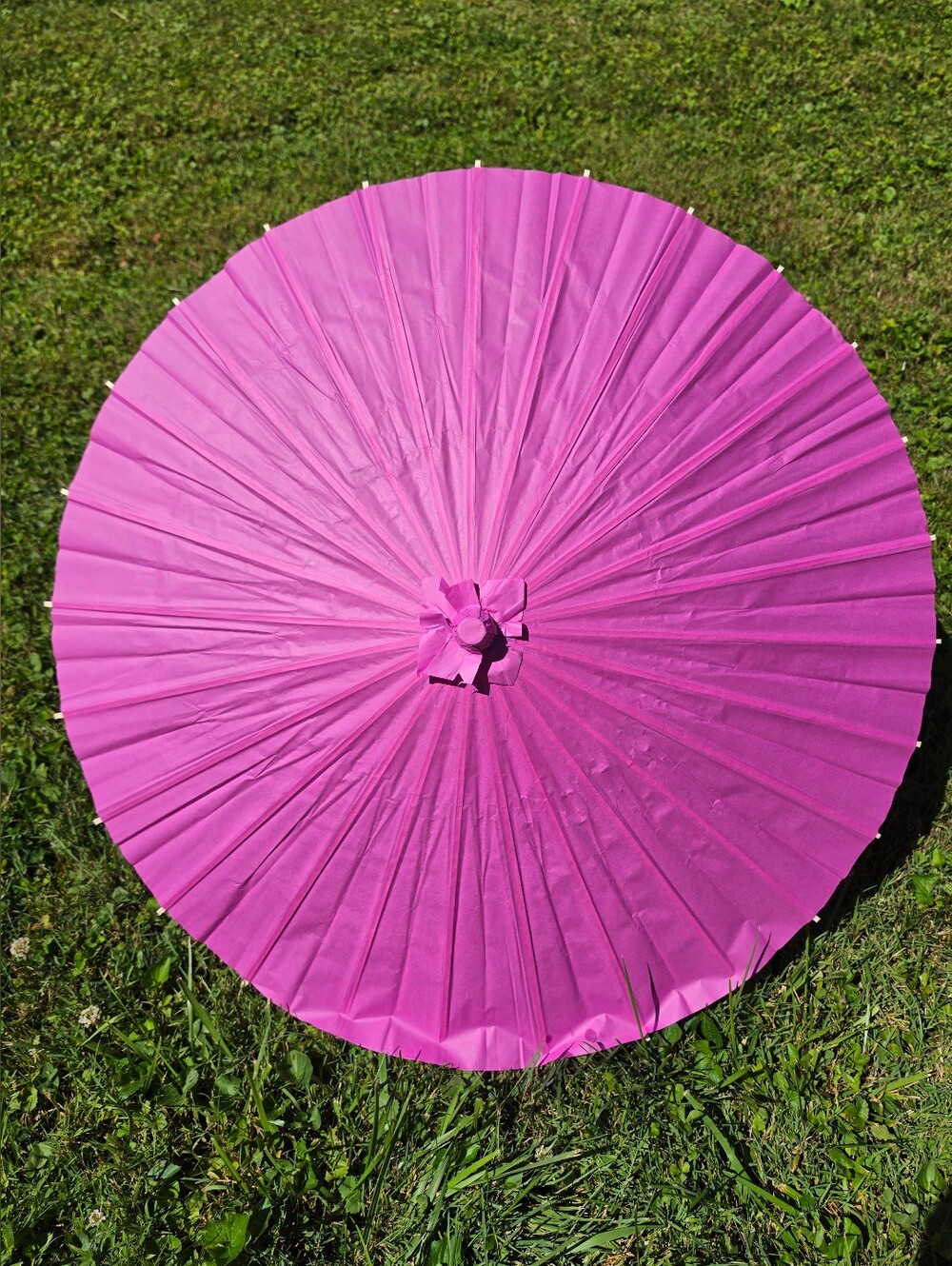 Purple Paper Umbrella, Purple Paper Parasol For Wedding Decor